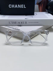 SQUARE SUNGLASSES 632887 IN CLEAR ACETATE