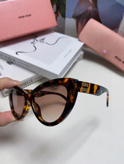 GLIMPSE CAT EYE SUNGLASSES 555885 IN HAVANA ACETATE