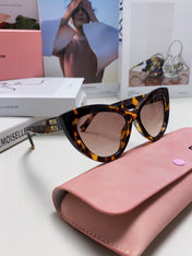 GLIMPSE CAT EYE SUNGLASSES 555885 IN HAVANA ACETATE