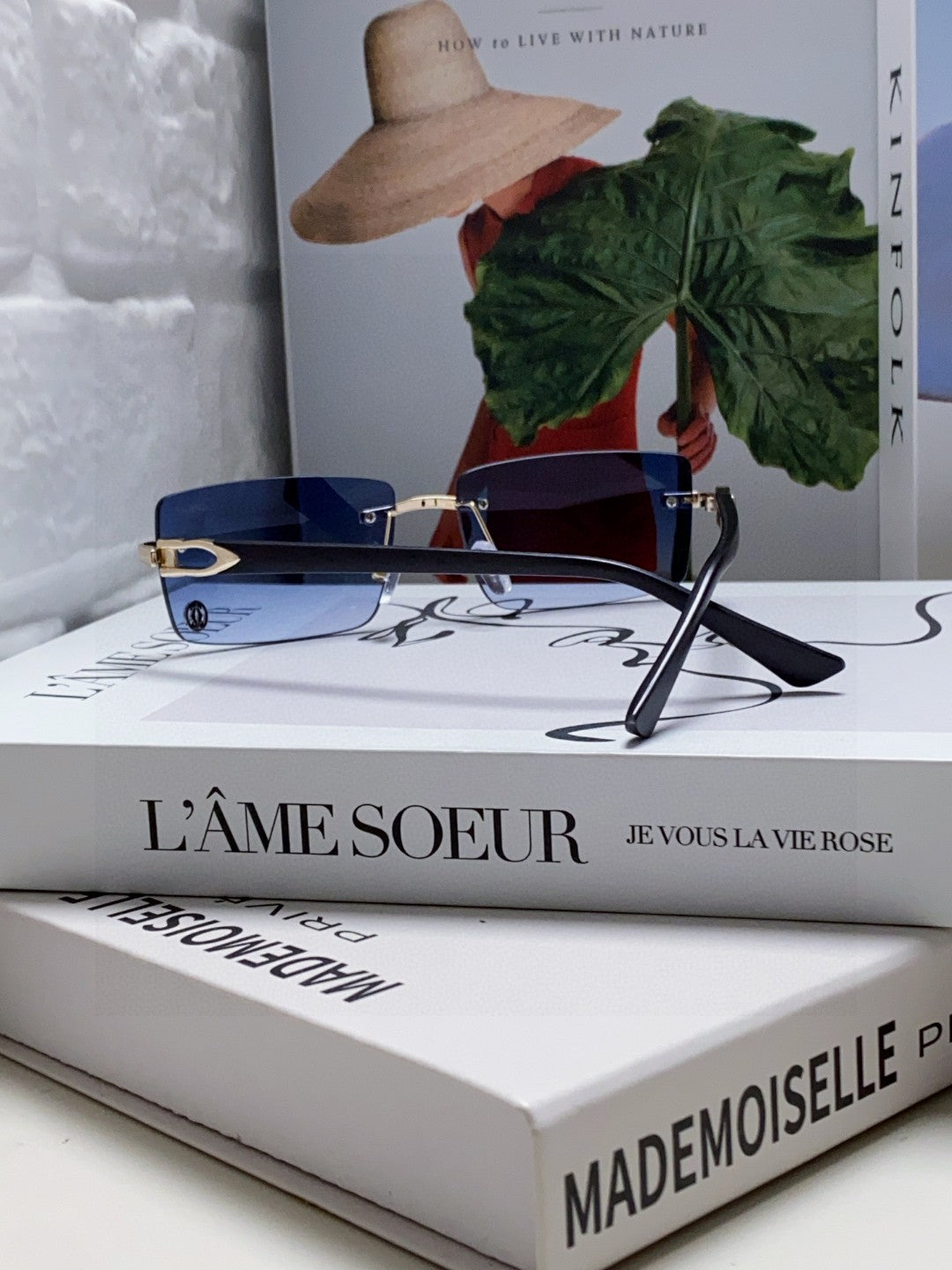 C DE RECTANGULAR FRAME SUNGLASSES 518454 IN METAL