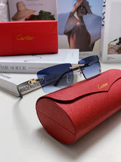 C DE RECTANGULAR FRAME SUNGLASSES 518454 IN METAL