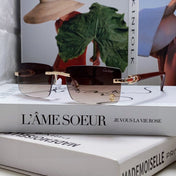 C DE RECTANGULAR FRAME SUNGLASSES 518454 IN METAL