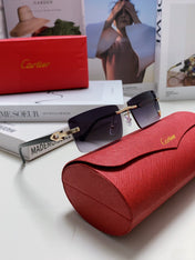 C DE RECTANGULAR FRAME SUNGLASSES 555890 IN METAL AND ACETATE