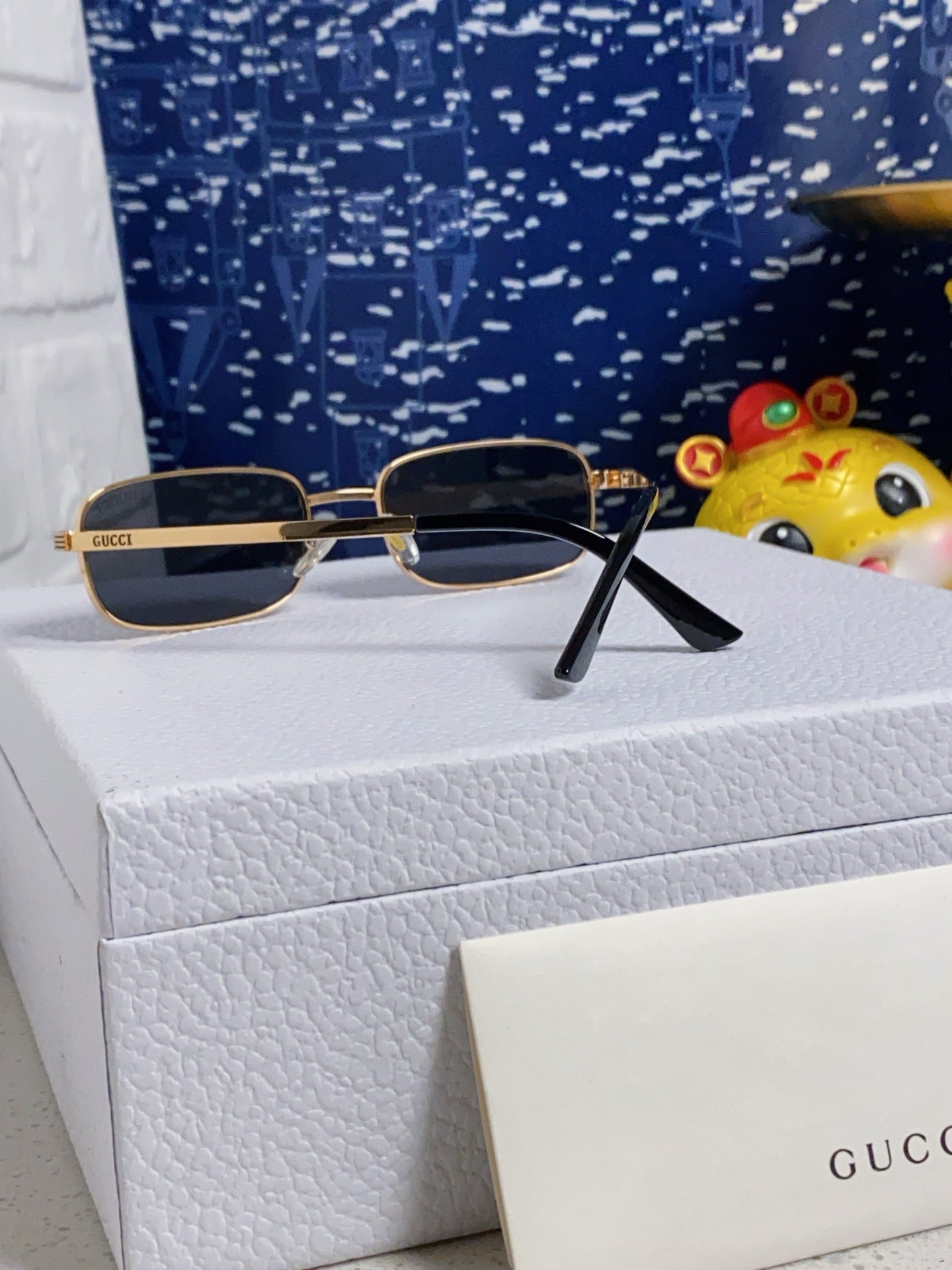 RECTANGULAR FRAME SUNGLASSES GG1457S IN METAL