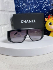 SQUARE SUNGLASSES 641781 IN BLACK ACETATE WHITE FRAME