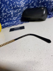 CAT EYE SUNGLASSES 641934 IN GOLD METAL PINK SMOKE LENSES