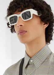 ROMA EMBOSSED RECTANGULAR FRAME SUNGLASSES 527221 IN ACETATE