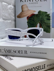 ROMA EMBOSSED RECTANGULAR FRAME SUNGLASSES 527221 IN ACETATE