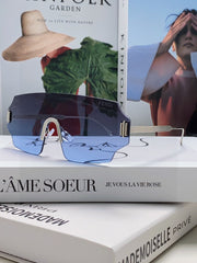 ANGULAR VISOR SUNGLASSES 575795 IN METAL