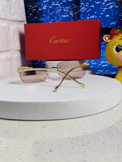 PANTHÈRE RECTANGULAR FRAME SUNGLASSES 567503 IN METAL