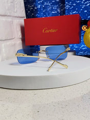 PANTHÈRE RECTANGULAR FRAME SUNGLASSES 567503 IN METAL