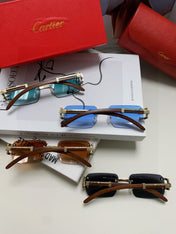 CRYSTAL STUDDED C DE RECTANGULAR FRAME SUNGLASSES 533159 IN METAL