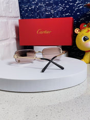 SIGNATURE C DE RECTANGULAR FRAME SUNGLASSES 533233 IN METAL