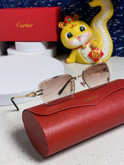 SIGNATURE C DE RECTANGULAR FRAME SUNGLASSES 533233 IN METAL