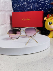 PREMIÈRE SQUARE FRAME SUNGLASSES 533240 IN METAL