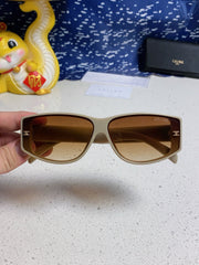 TRIOMPHE SUNGLASS 533218 IN IVORY ACETATE CAMEL LENSES