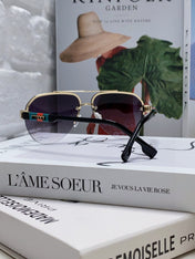 AVIATOR FRAME SUNGLASSES 570223 IN METAL