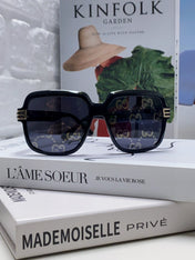 SQUARE FRAME SUNGLASSES 570231 IN ACETATE AND METAL