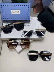 SQUARE FRAME SUNGLASSES 570231 IN ACETATE AND METAL
