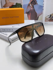 WAIMEA SUNGLASSES 570267 IN BROWN ACETATE MONOGRAM ON LENS