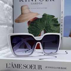 LADY 95.22 S2F SUNGLASS 571584 IN WHITE ACETATE