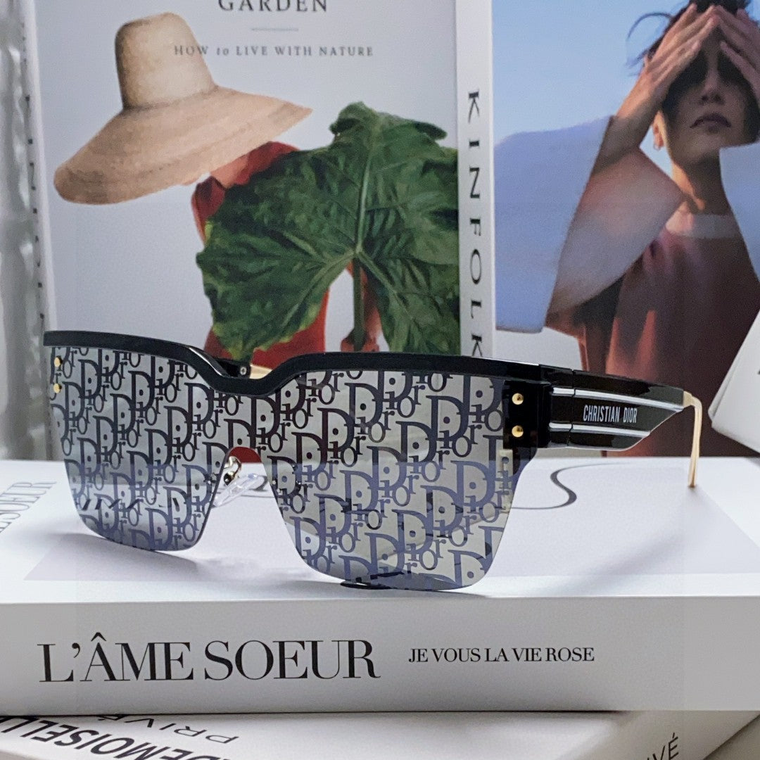 OBLIQUE SUNGLASS 571598 IN BLACK ACETATE