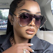 RUNWAY SUNGLASSES 571639 IN GOLD METAL GREY SMOKE LENSES