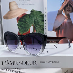 GLIMPSE SUNGLASSES 576813 IN BLACK AND CLEAR ACETATE