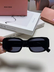 GLIMPSE SUNGLASSES 576821 IN BLACK ACETATE