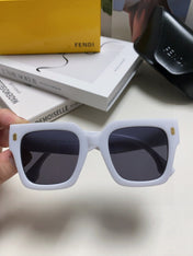 FEN FIRST CHUNKY SQUARE FRAME SUNGLASSES 542081 IN ACETATE