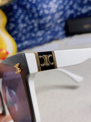 TRIOMPHE SUNGLASSES 548635 IN WHITE ACETATE