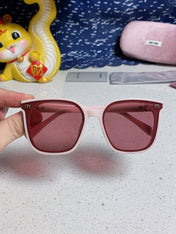 GLIMPSE SQUARE SUNGLASSES 554611 IN LIGHT PINK ACETATE
