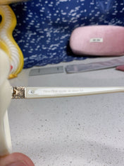 GLIMPSE SQUARE SUNGLASSES 554612 IN IVORY ACETATE