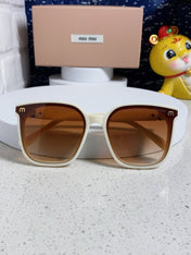 GLIMPSE SQUARE SUNGLASSES 554612 IN IVORY ACETATE