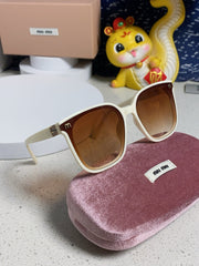 GLIMPSE SQUARE SUNGLASSES 554612 IN IVORY ACETATE