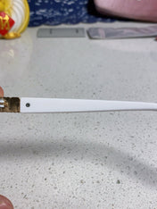 GLIMPSE SQUARE SUNGLASSES 554615 IN WHITE ACETATE