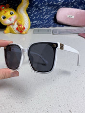 GLIMPSE SQUARE SUNGLASSES 554615 IN WHITE ACETATE