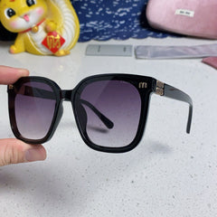 GLIMPSE SQUARE SUNGLASSES 554616 IN BLACK ACETATE GREY SMOKE LENS