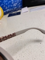 BROWNLINE SUNGLASSES 638936 IN LIGHT GRAY ACETATE