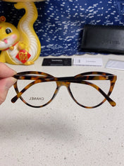 CAT EYE SUNGLASSES CH3393 IN HAVANA ACETATE CLEAR LENSES