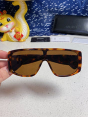 SQUARE SUNGLASSES CH5495 IN HAVANA ACETATE BROWN LENSES