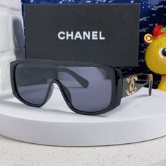 SQUARE SUNGLASSES CH5495 IN BLACK ACETATE BLACK LENSES