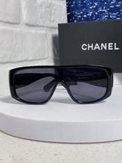 SQUARE SUNGLASSES CH5495 IN BLACK ACETATE BLACK LENSES