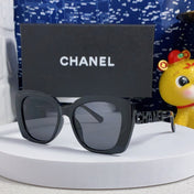 BUTTERFLY SUNGLASSES 641817 IN ACETATE BLACK METAL LOGO