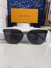 CAT EYE SUNGLASSES 571648 IN BEIGE CLEAR ACETATE