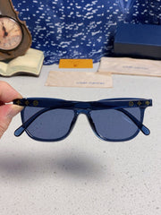 CAT EYE SUNGLASSES 571650 IN BLUE CLEAR ACETATE