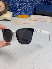 CAT EYE SUNGLASSES 571651 IN WHITE ACETATE