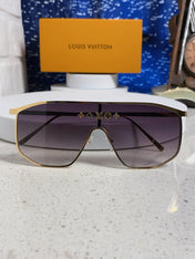 GOLDEN MASK SUNGLASSES 582734 IN GOLD METAL GREY SMOKE LENSES