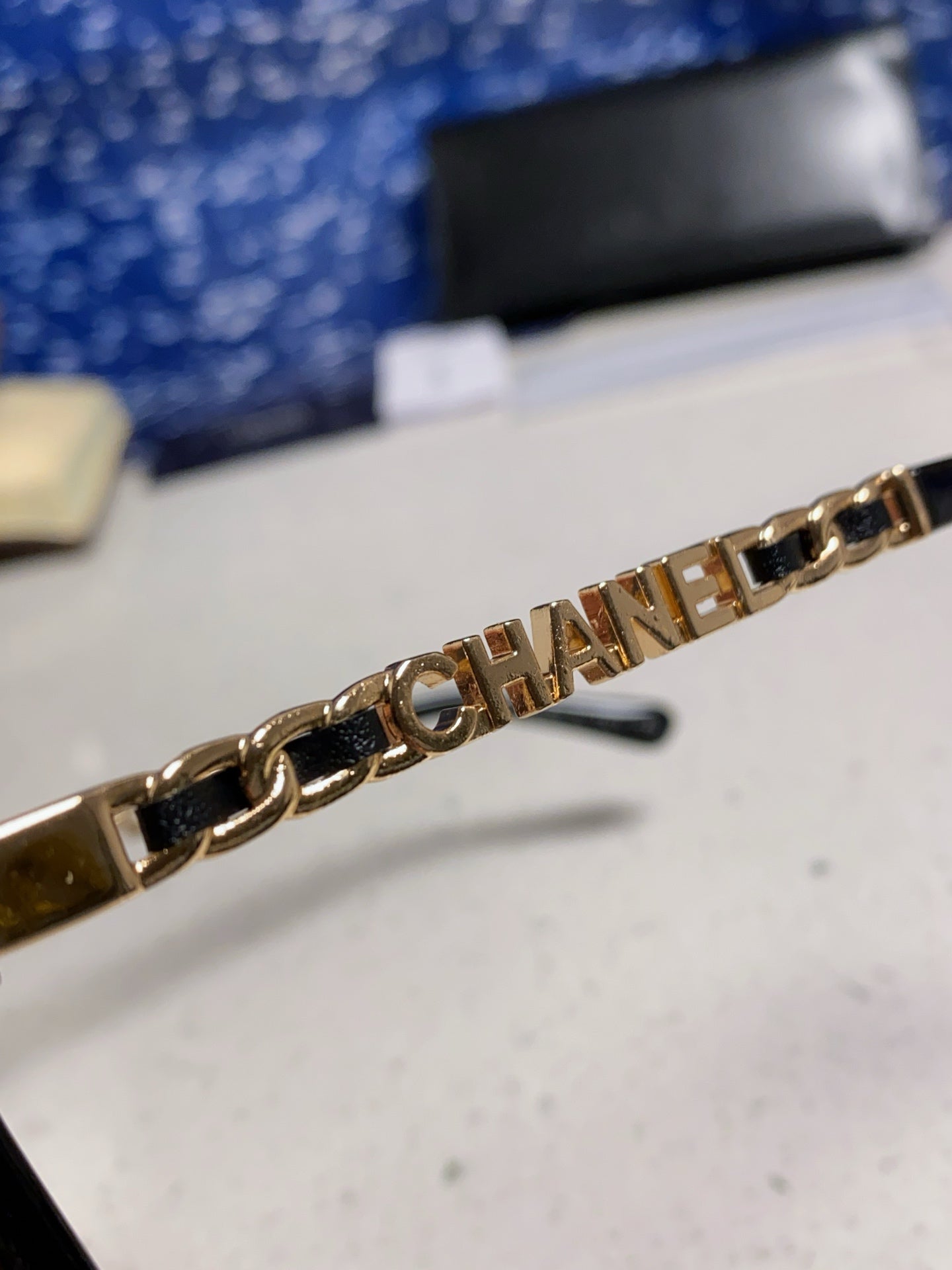 SQUARE SUNGLASSES 632030 IN BLACK ACETATE CLEAR LENSES