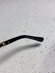 SQUARE SUNGLASSES 632030 IN BLACK ACETATE CLEAR LENSES